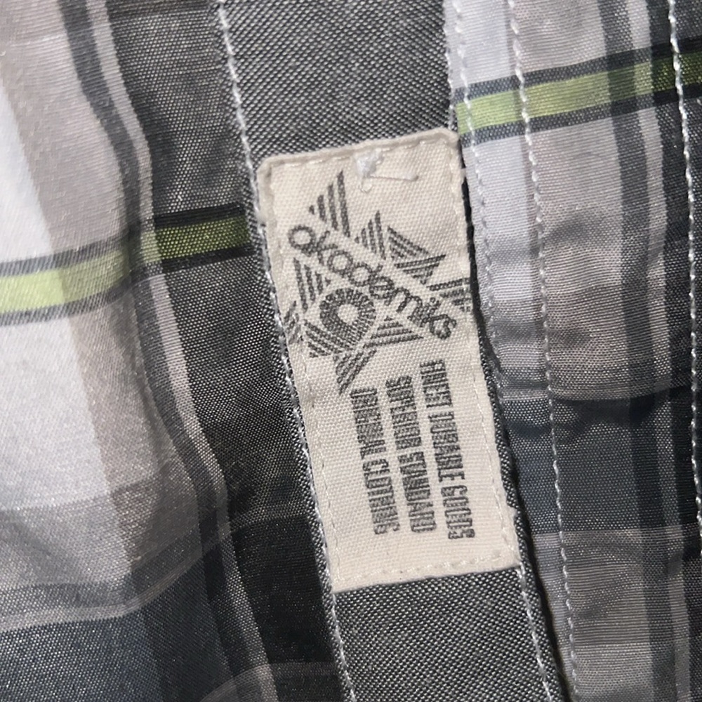 Y2K AKADEMIKS Mens Plaid Button Up Front Shirt Big & Tall 3/4 Sleeve Skate Large - Picture 9 of 13